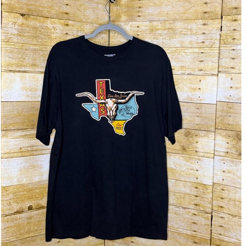 BASS PRO SHOPS TEXAS PRIDE UNI-SEX COTTON CREWNECK T-SHIRT LARGE